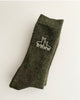 Alpaca Socks Dark Green