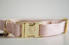 Dog Collar Velvet Light Rose