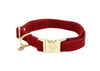 Dog Collar Corduroy Red