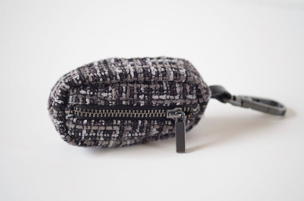 Poop Bag Dispenser Tweed Black/Grey