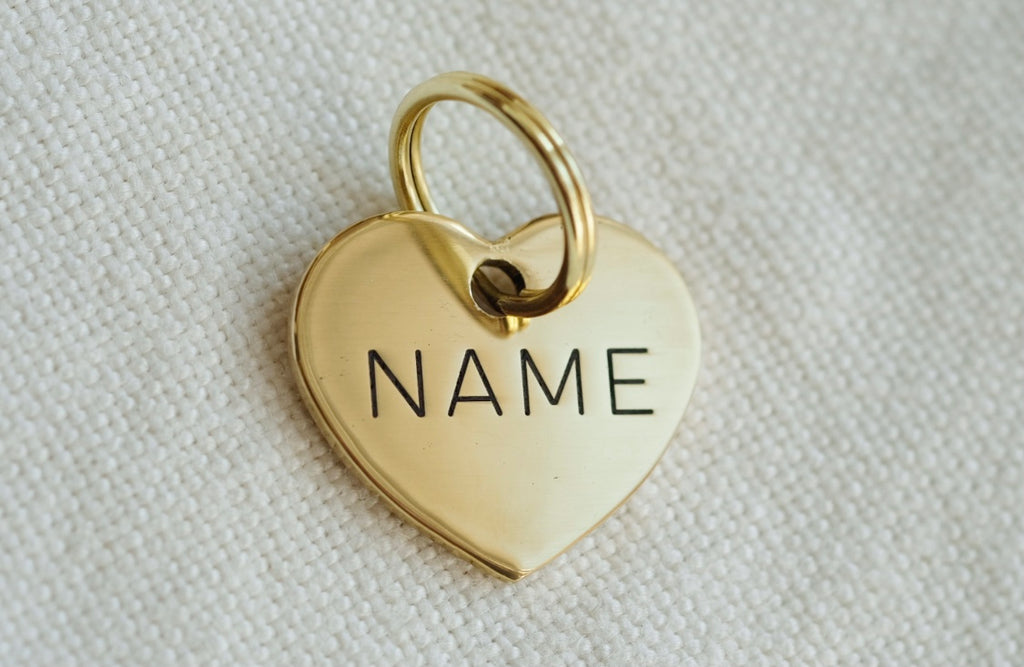Heart shaped dog tag clearance