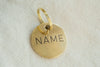 Round Brass Dog Tag - Regular