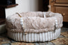 Travel Dog Bed Hamptons Beige