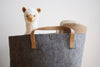 Felt Storage Basket Grey