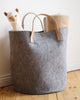 Felt Storage Basket Grey