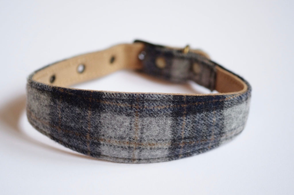 Tweed Whippet Collar Navy Nugget Nielsen