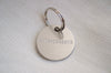 Round Stainless Steel Dog Tag - Cursive