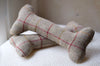 Tweed Bone Dog Toy Beige